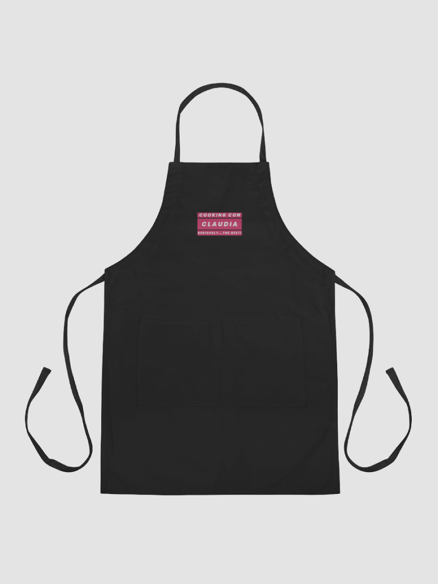 Cooking Con Claudia Embroidered Apron Seriously The Best!!! (Magenta) product image (2)
