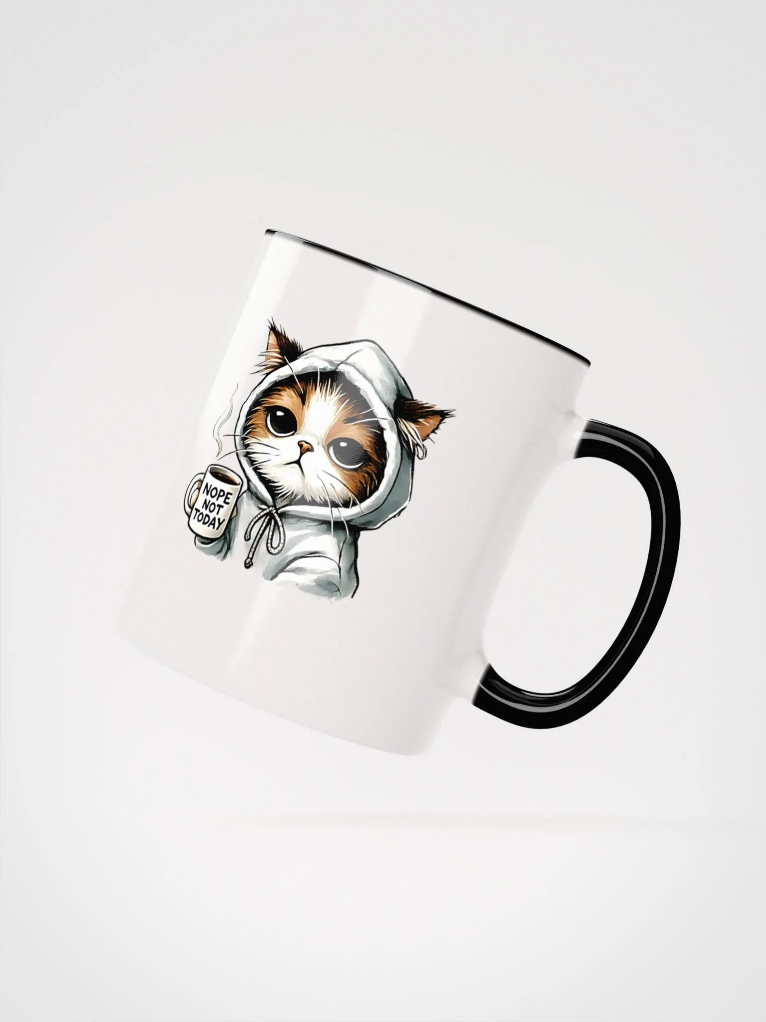Nope, Not Today’ Sarcastic Cat Lover Mug – Durable, Funny, and Relatable product image (5)