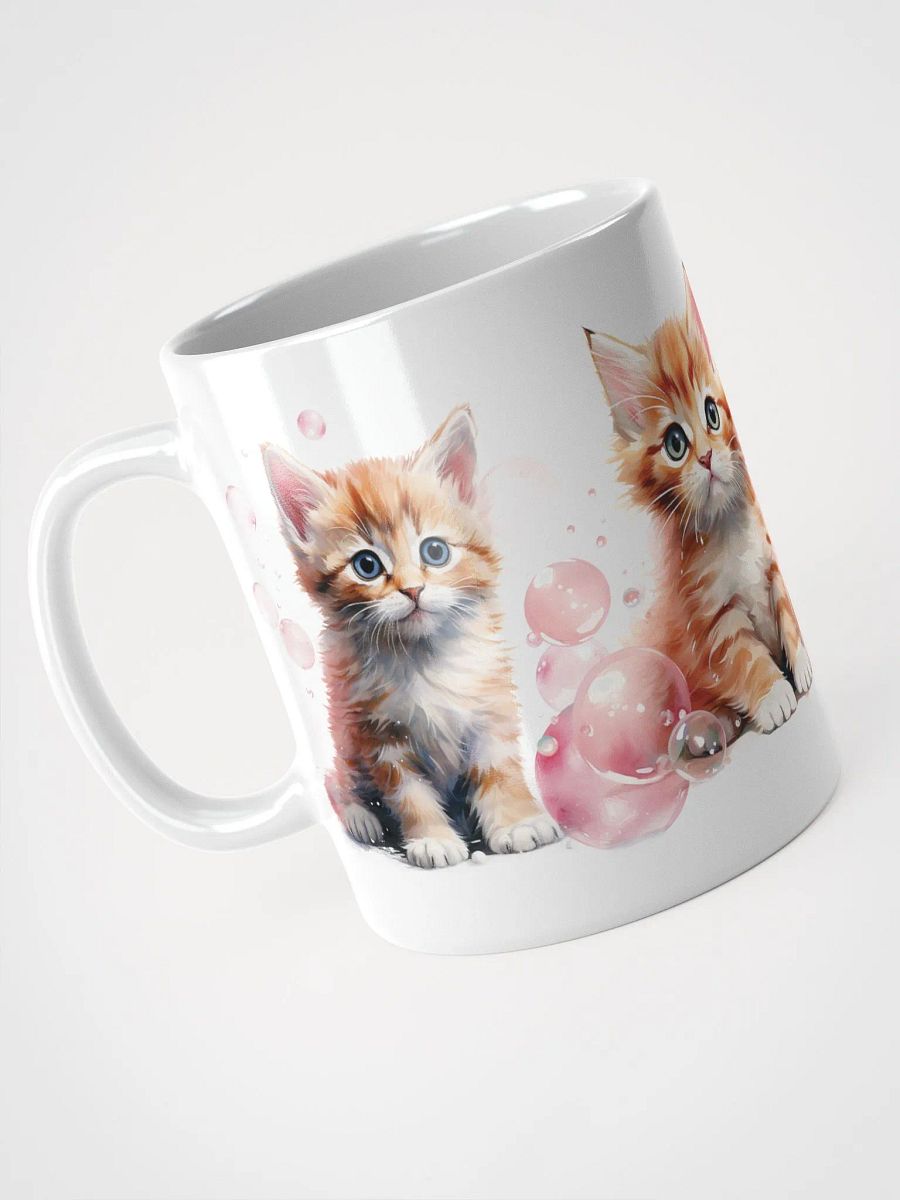 Whimsical Kittens White Glossy Mug product image (4)