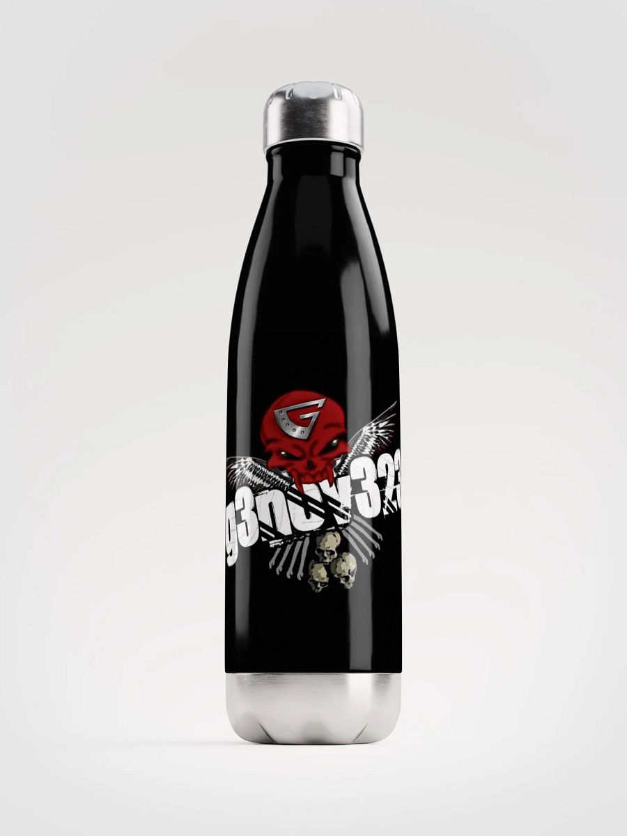Riveted Skull Winged Stainless Steel Water Bottle product image (5)