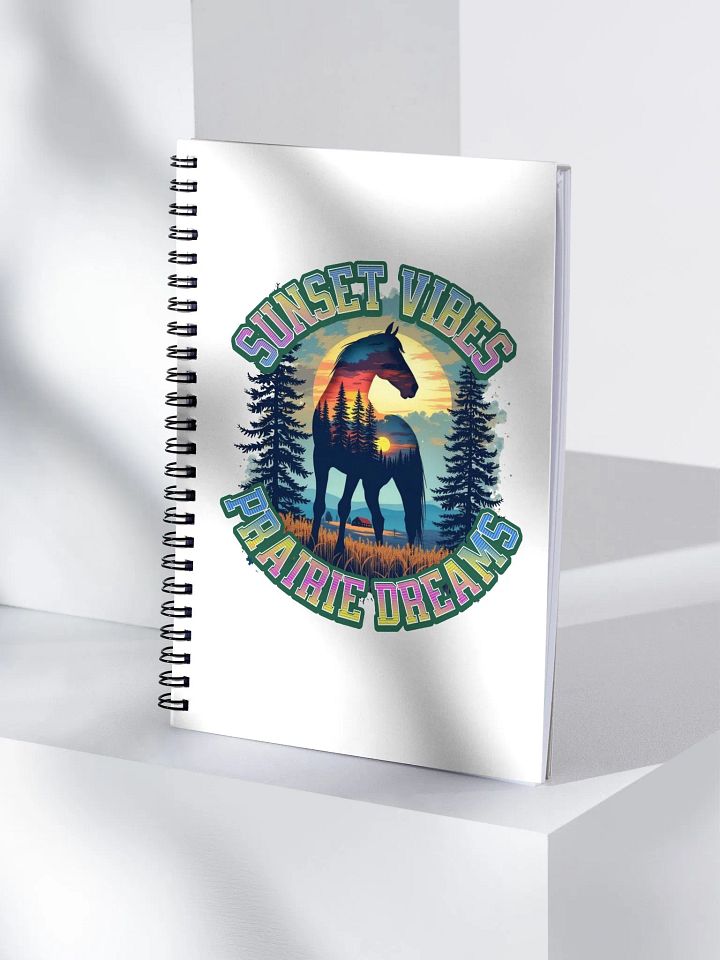 Sunset Vibes Prairie Dreams Horse Spiral Notebook product image (1)