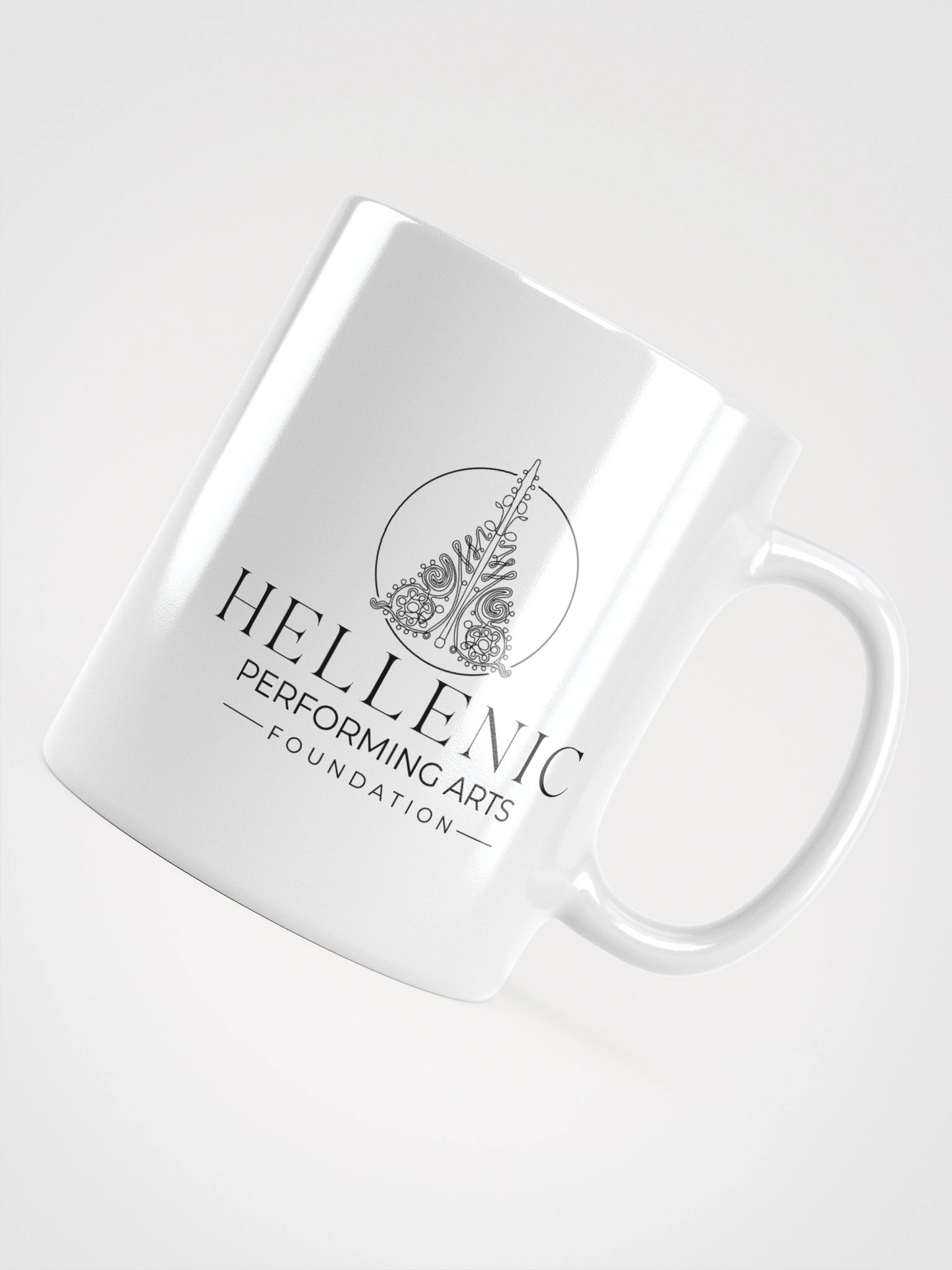 Hellenic Arts Logo White Glossy Mug product image (4)