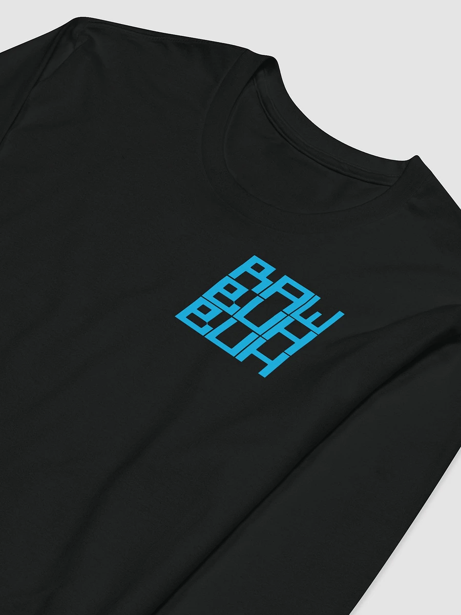 Pixel Logo Long Sleeve: Blue product image (7)