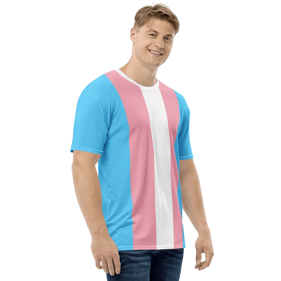 Trans Pride Flag - All-Over Print T-Shirt product image (9)