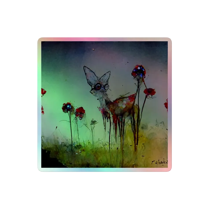 Enchanted Deer Holographic Sticker Sheet product image (2)