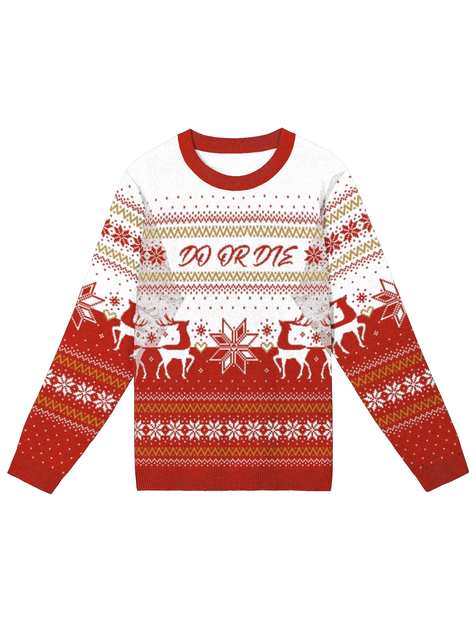 Festive Knitted Sweater: DO OR DIE Edition product image (1)