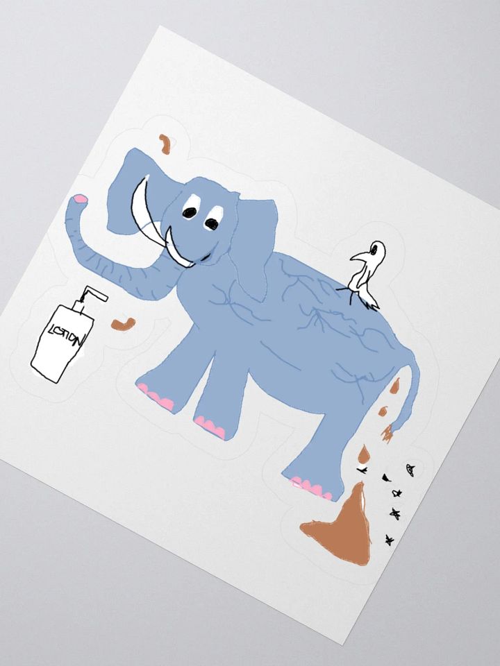 Dry Elephant Sticker product image (4)