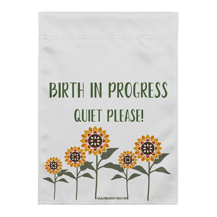 Birth In Progress Banner - Flower Garden product image (1)