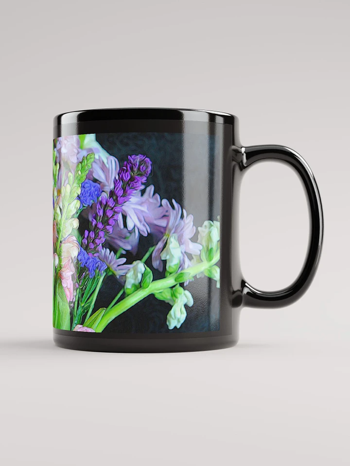 Flowers 15 Black Coffee Mug product image (2)