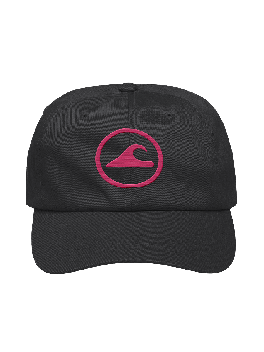 Embroidered Wave Rider Dad Hat (Flamingo) product image (1)