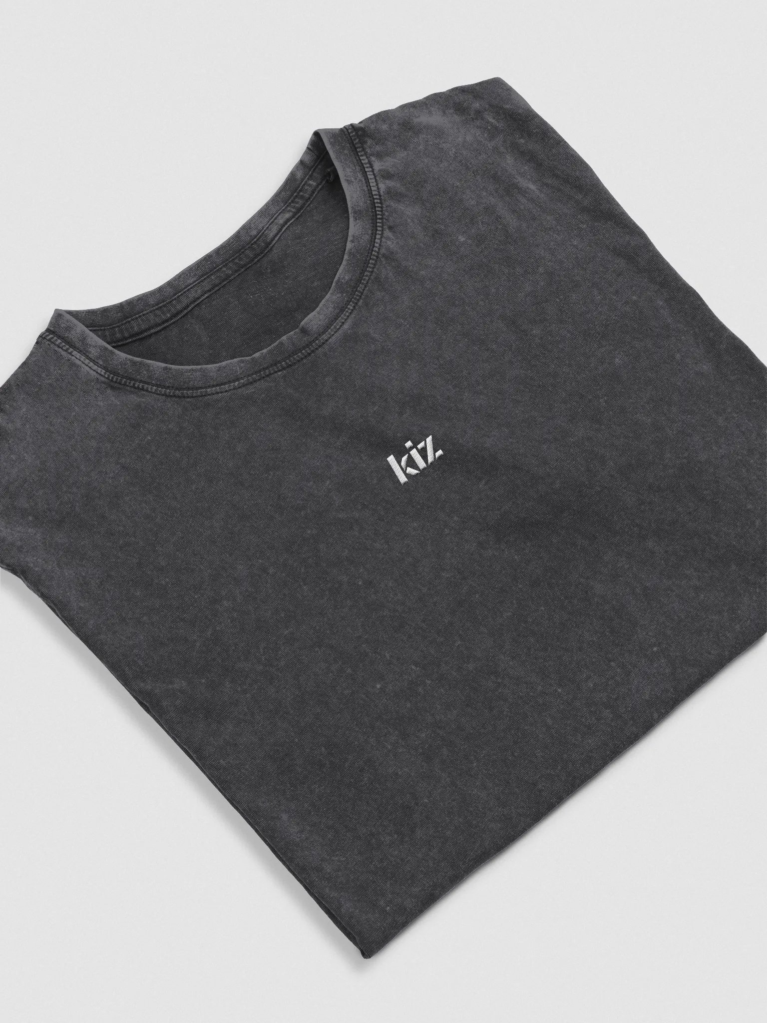 KIZ - EMBROIDERY - DENIM TEE - BLACK product image (1)