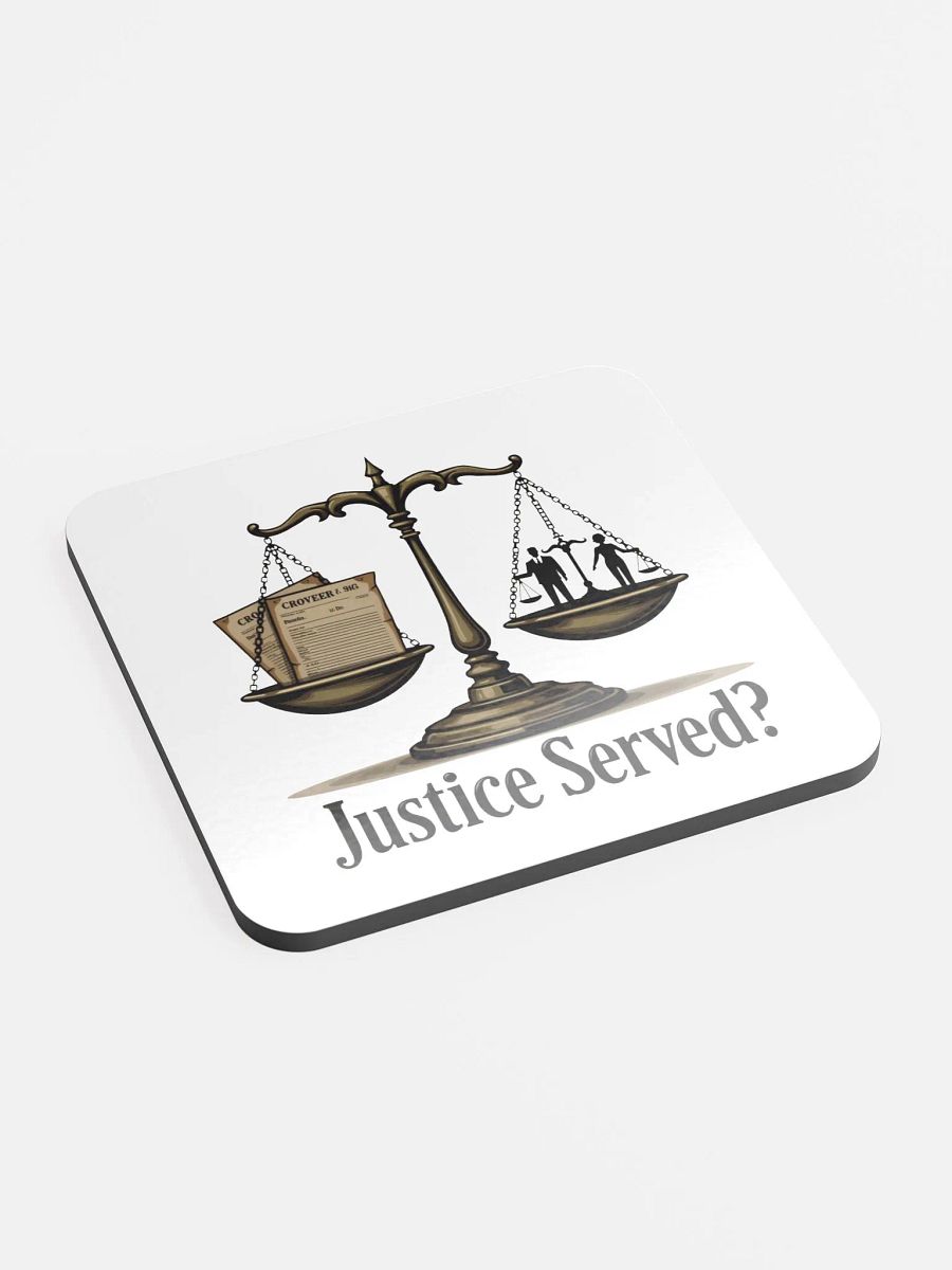 Justice Served? Cork Coaster Set product image (3)