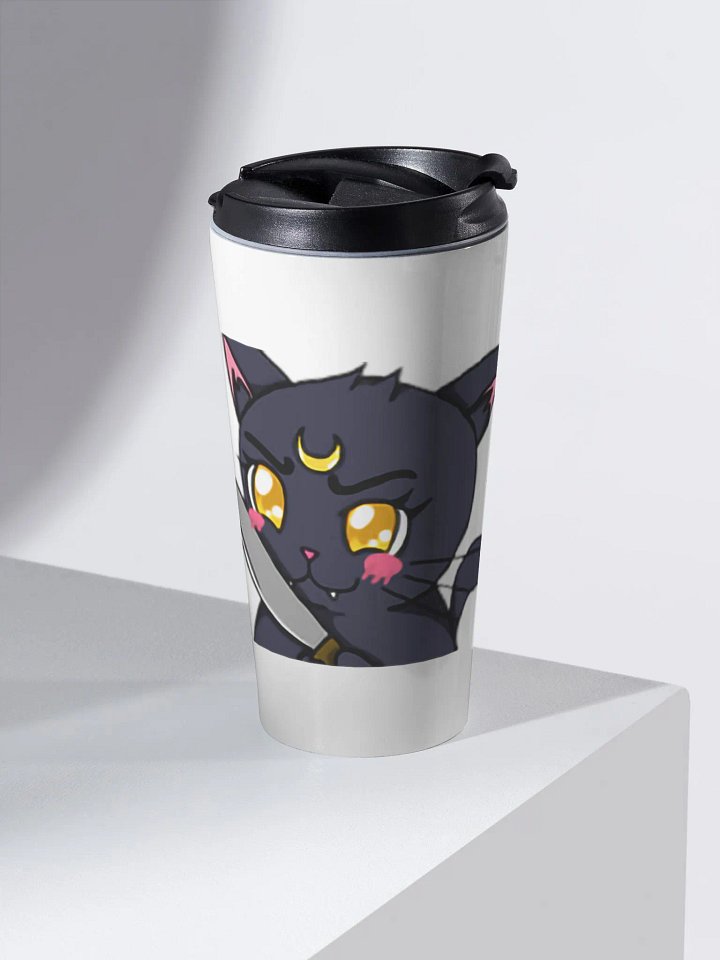 Stabby The Cat Stainless Steel Travel Mug product image (2)