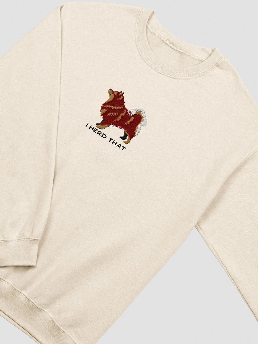 I Herd That Sweatshirt (Embroidered) of a Finnish Lapphund(Red) product image (15)