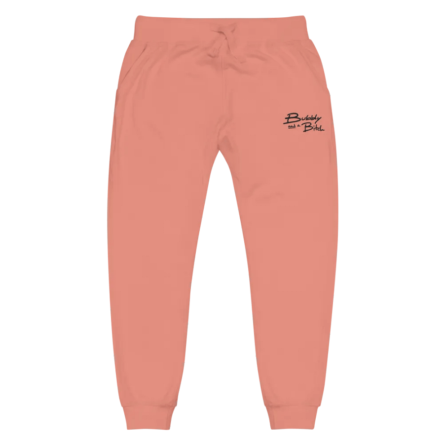 Bubbly and a B*tch embroidered fleece sweatpants product image (6)