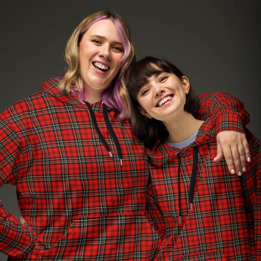 Red Vintage Plaid Hoodie product image (3)