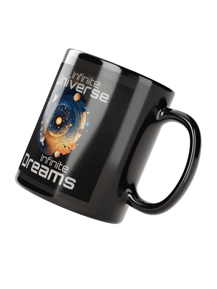 Cosmic Horizons Infinite Universe Infinite Dreams - Black Glossy Mug product image (2)