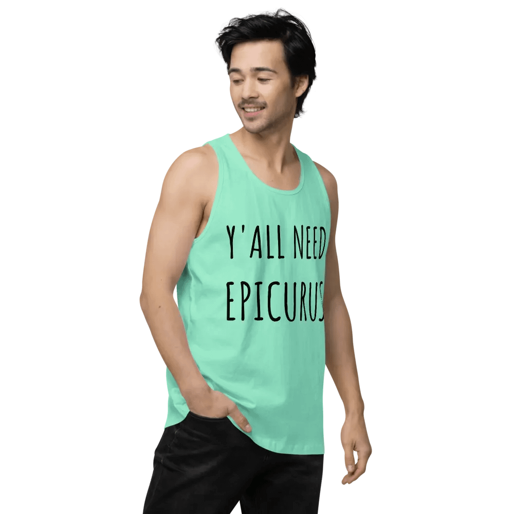 Y'all Need Epicurus BLACK (Cotton Heritage Men's Premium Tank Top) product image (4)