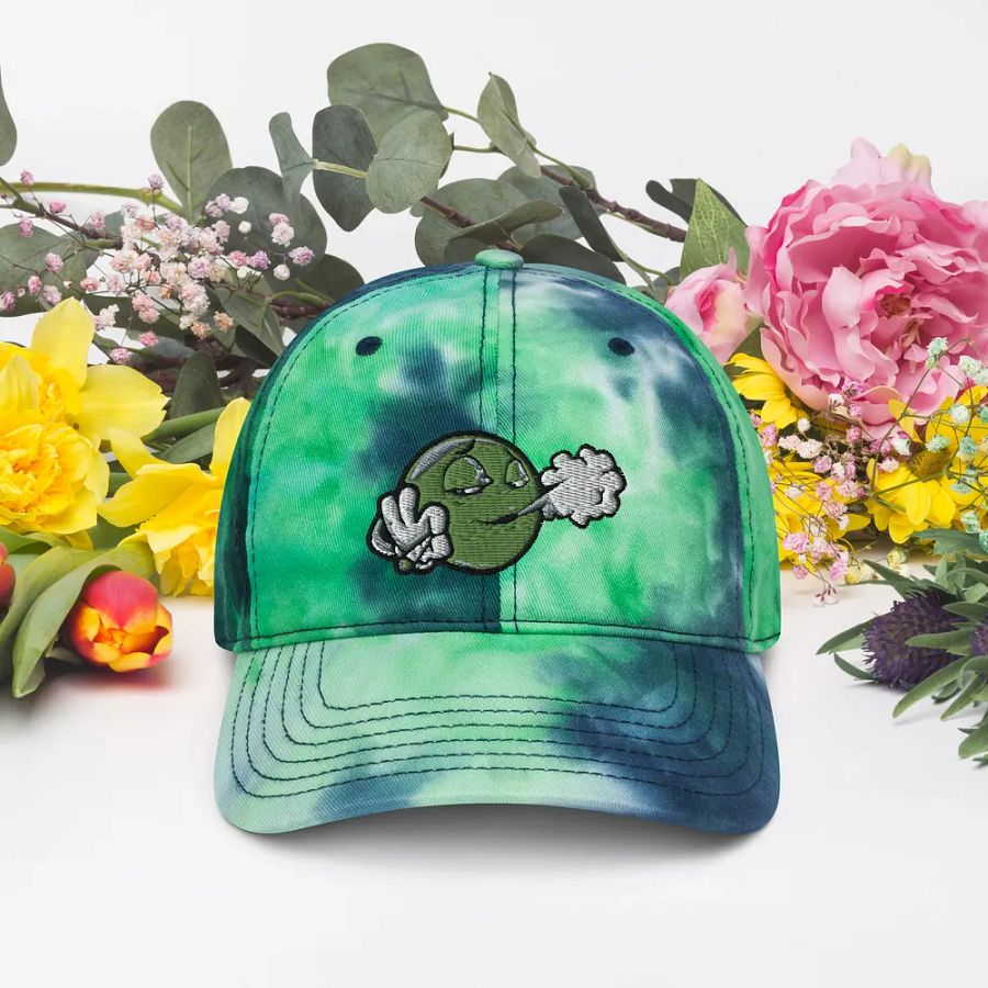 Groovy Green Smoker Dad Hat product image (4)