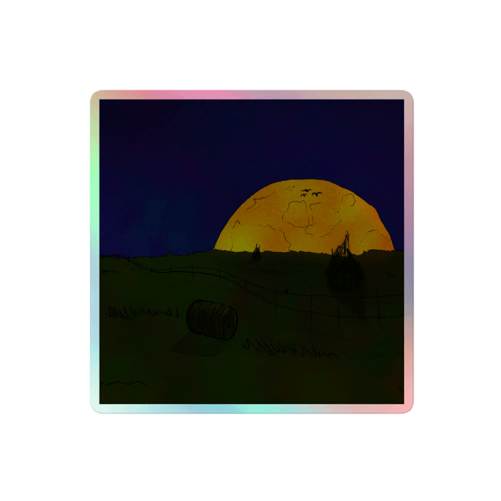 "gouda harvest" holographic sticker product image (2)