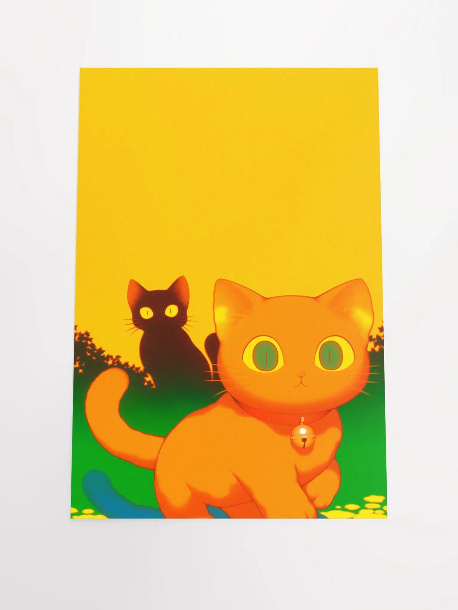 Mystical Feline Duo Poster product image (1)