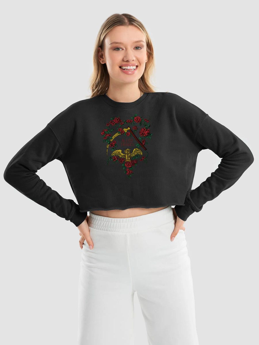 Revolutionary Rose Fleece Crop Sweatshirt product image (9)