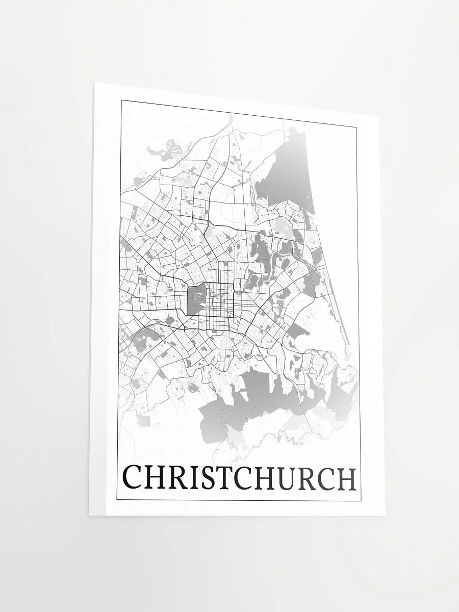 Christchurch, New Zealand, city map print product image (15)