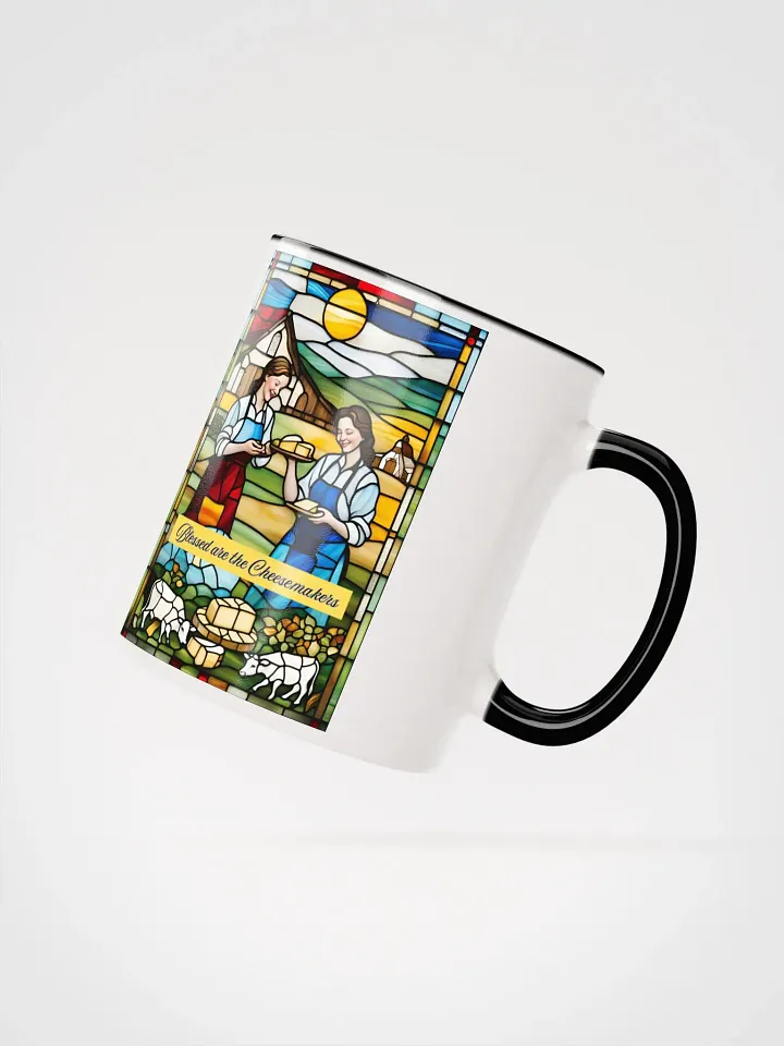 Blessed are the Cheesemakers Stained Glass Mug #04 product image (25)