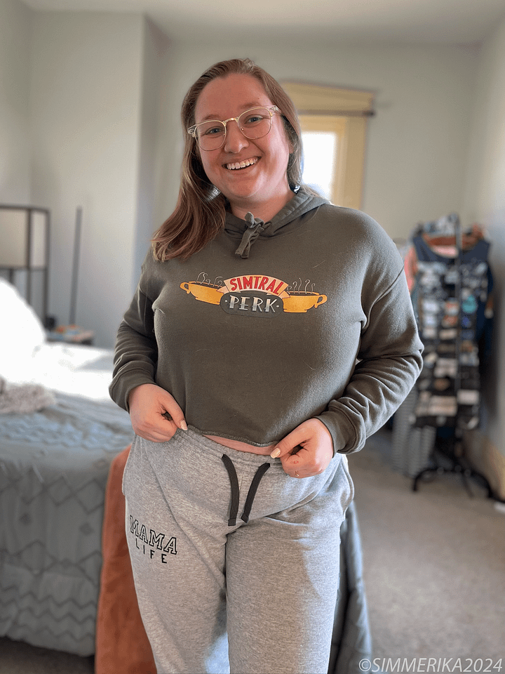 Simtral Perk Logo Crop Hoodie product image (6)