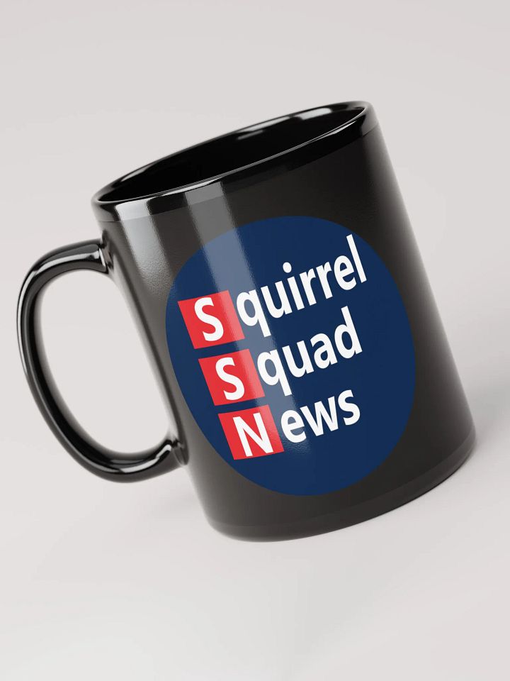 SSN Logo Black Glossy Mug Right Handed product image (1)