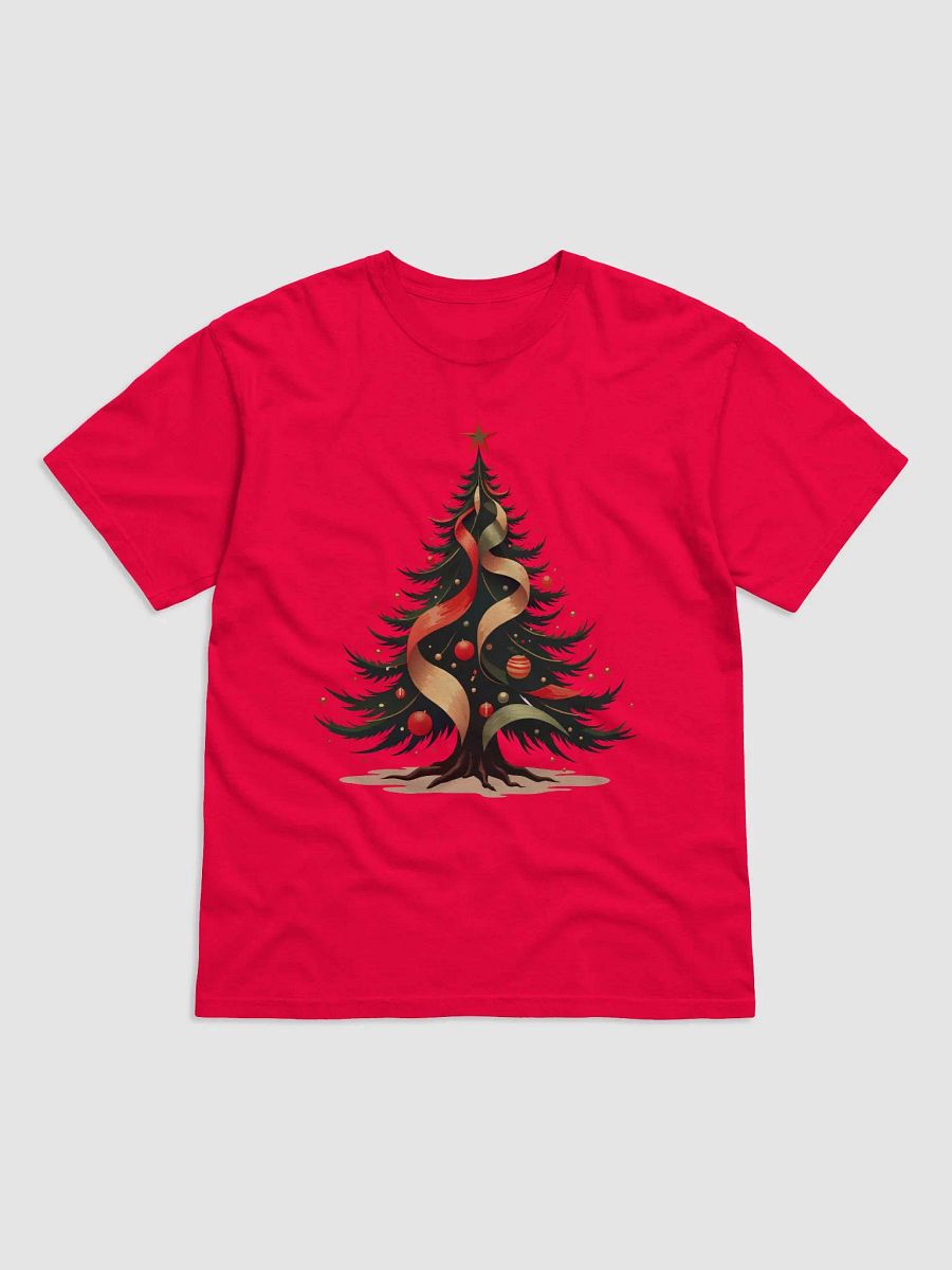 Festive Tree Red & Gold T-Shirt product image (2)