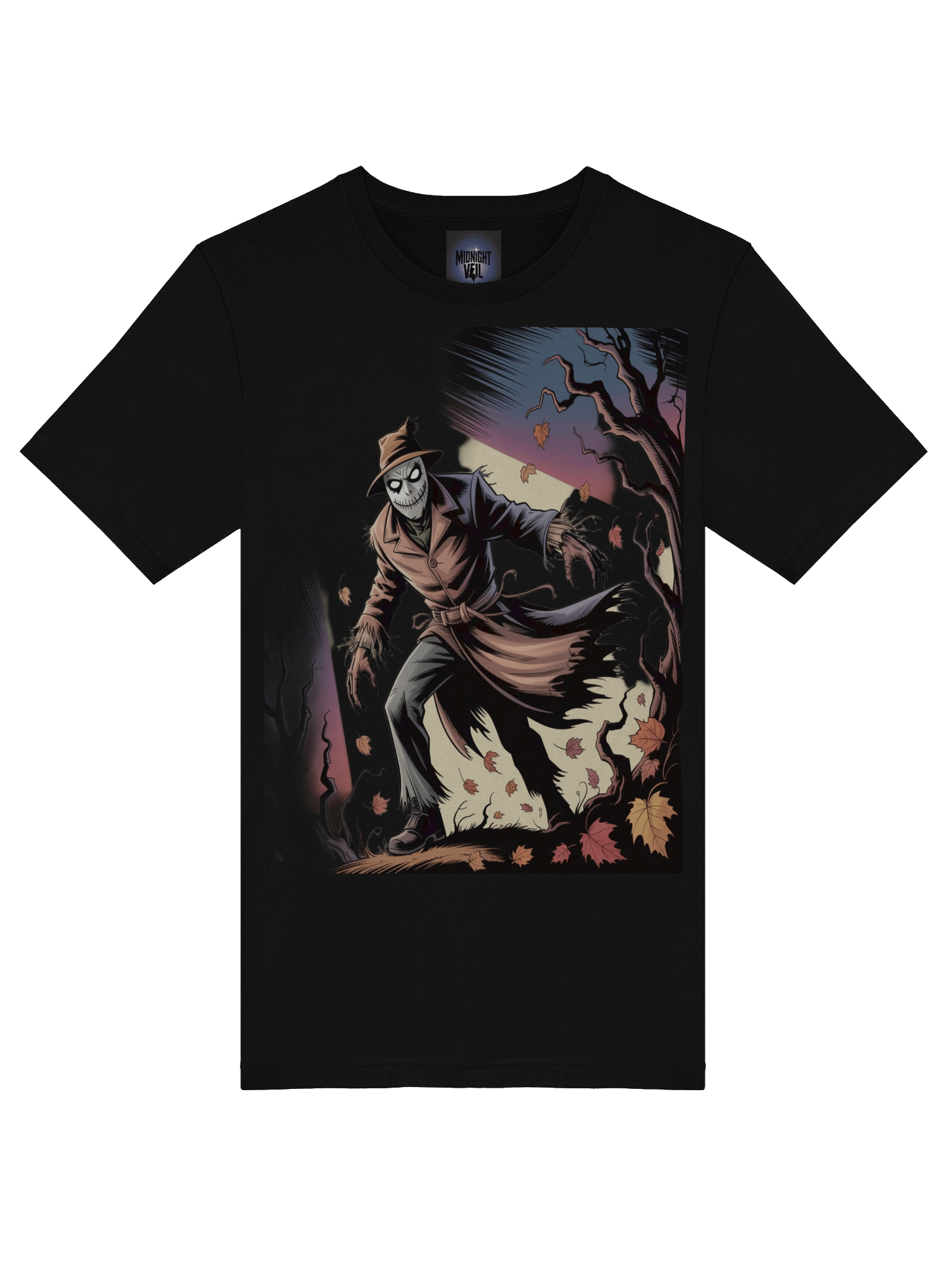Foliage Fiend: Scarecrow's Whispering Woods T-Shirt product image (7)
