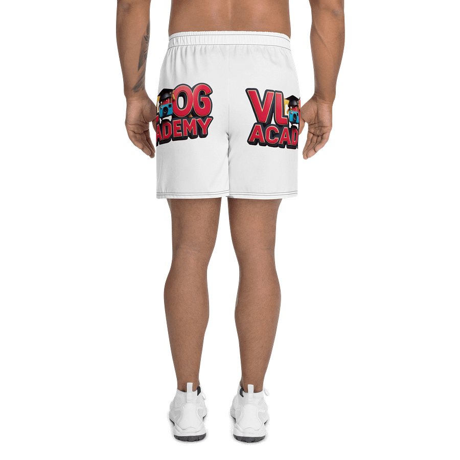 Vlog Academy All-Over Print Athletic Long Shorts product image (4)