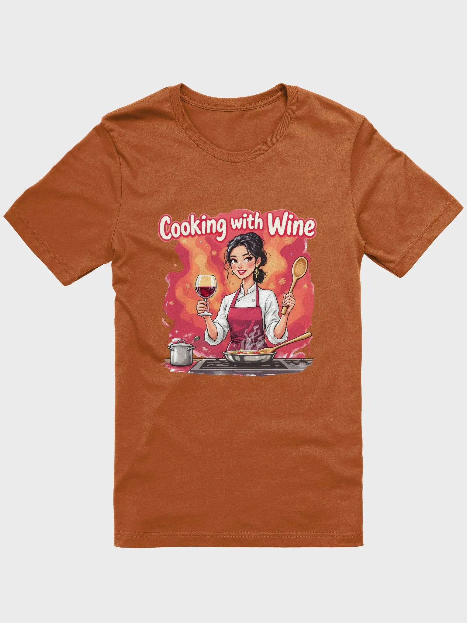Cooking With Wine Chef T-Shirt product image (7)