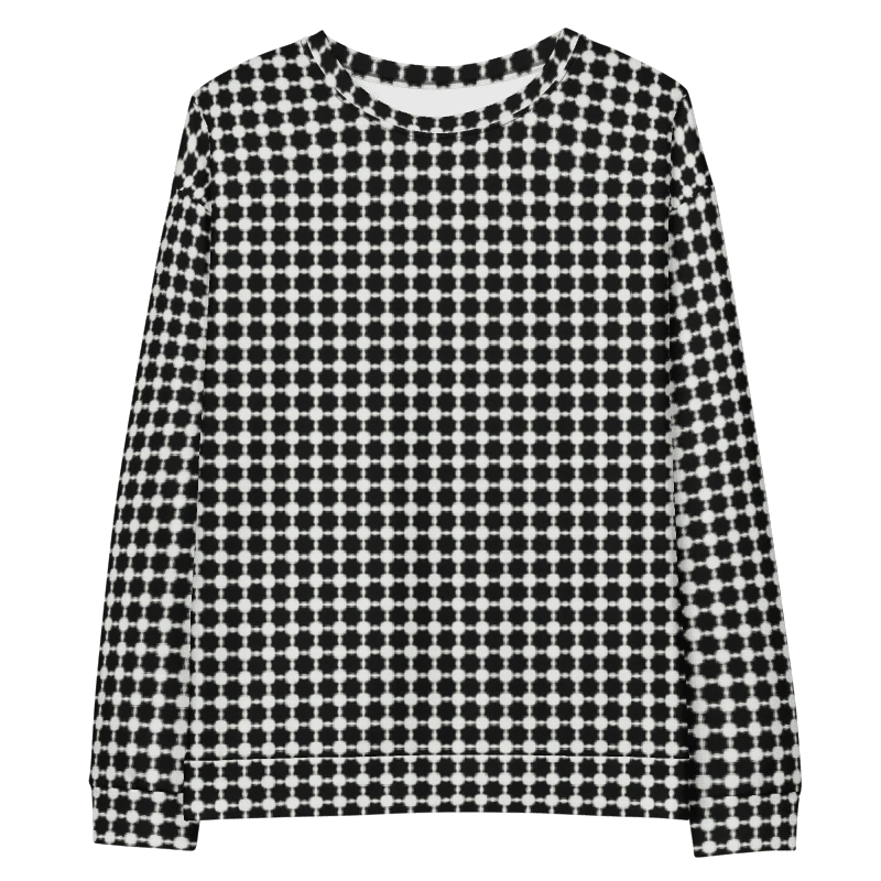 Abstract Black and White Chain Unisex Sweatshirt product image (15)
