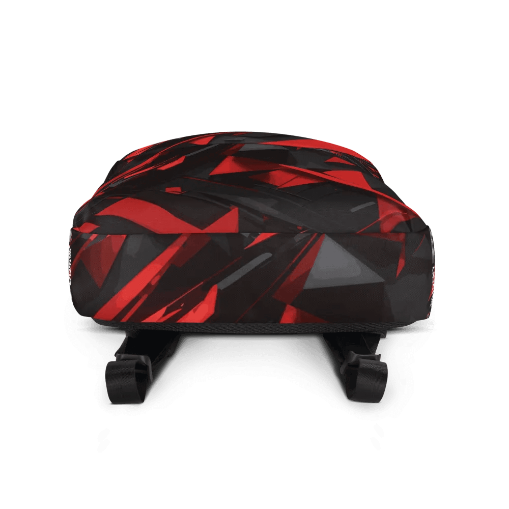 Dynamic Abstract Fragmented Red - All-Over Print Backpack product image (9)