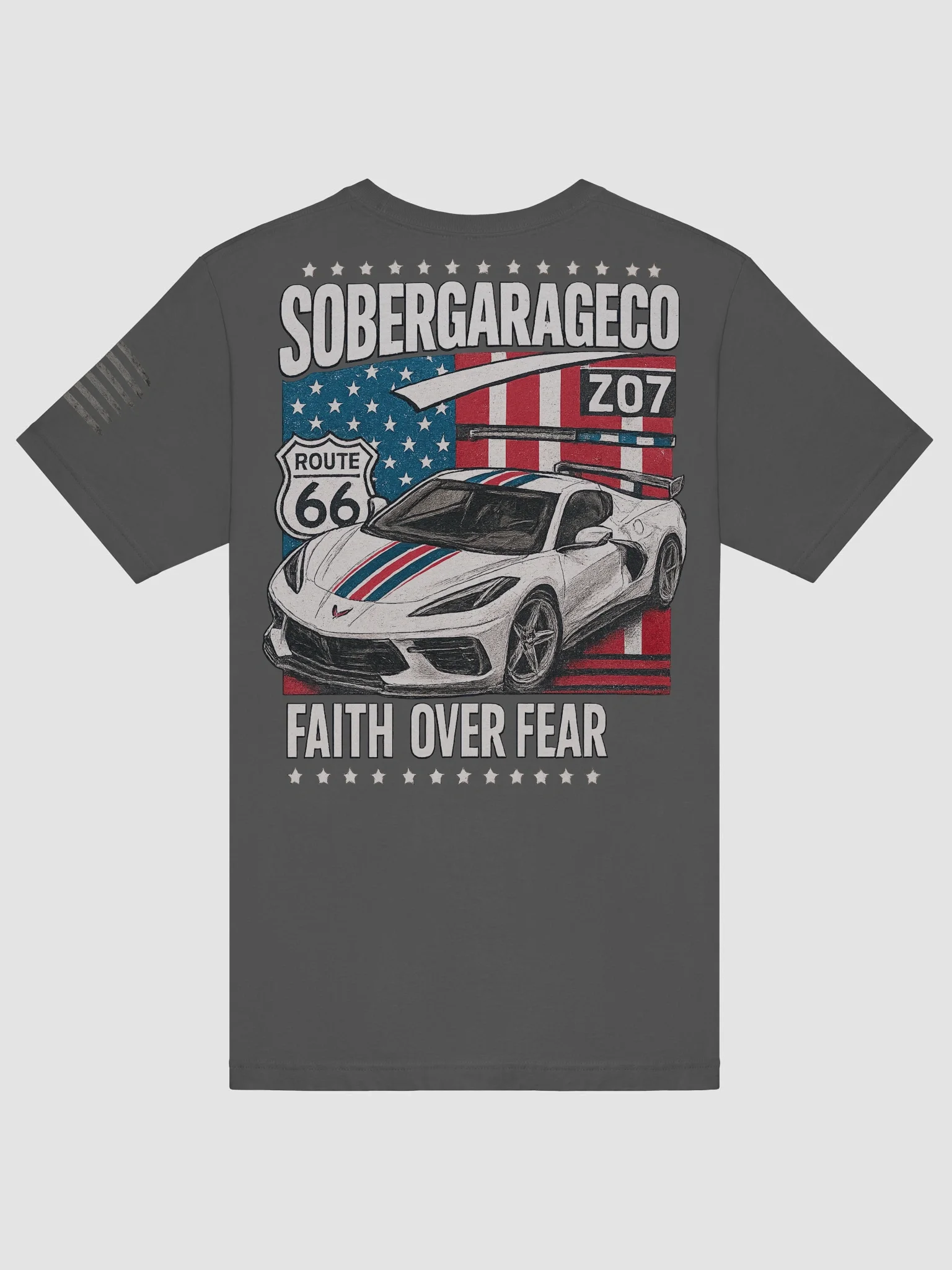ZO7 C8 Corvette Sober Garage CO Stylized T-Shirt product image (55)