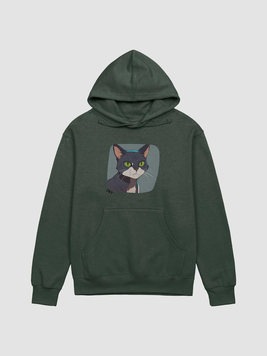 Stylish Cat Illustration Midweight Hoodie product image (1)