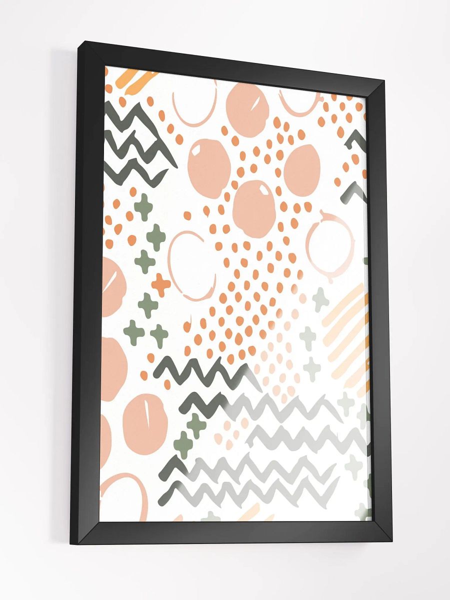 Vibrant Abstract Wood-Framed Poster product image (13)