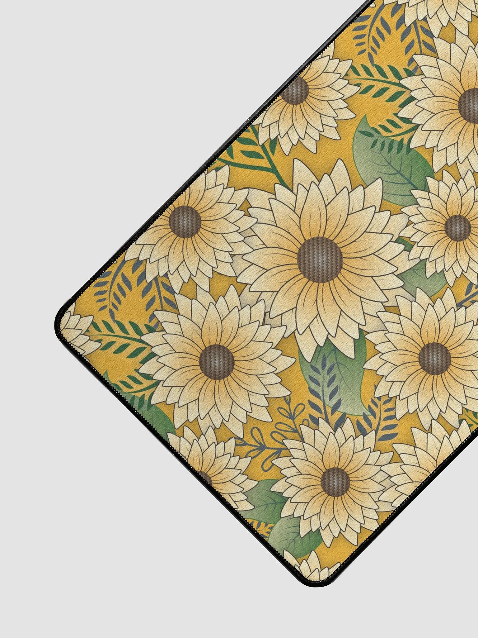 Midnight Oasis Bold Floral Sunflower Design Desk Mat product image (2)