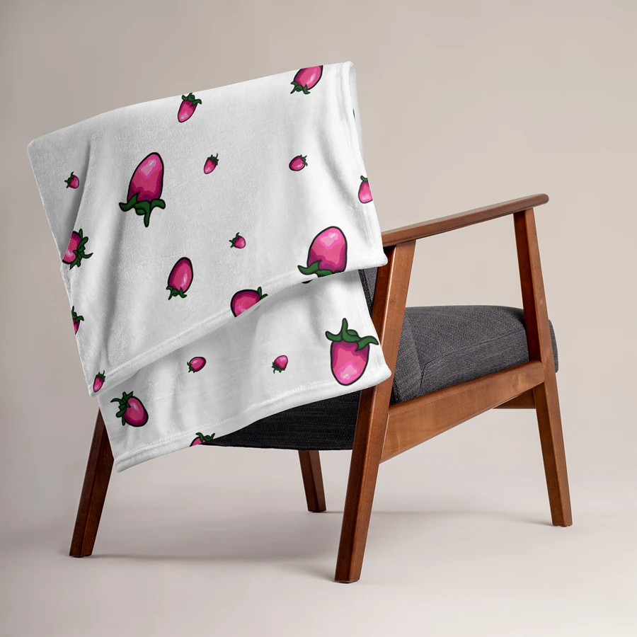 Strawberry Throw // Throw Blanket by Allcolor product image (3)