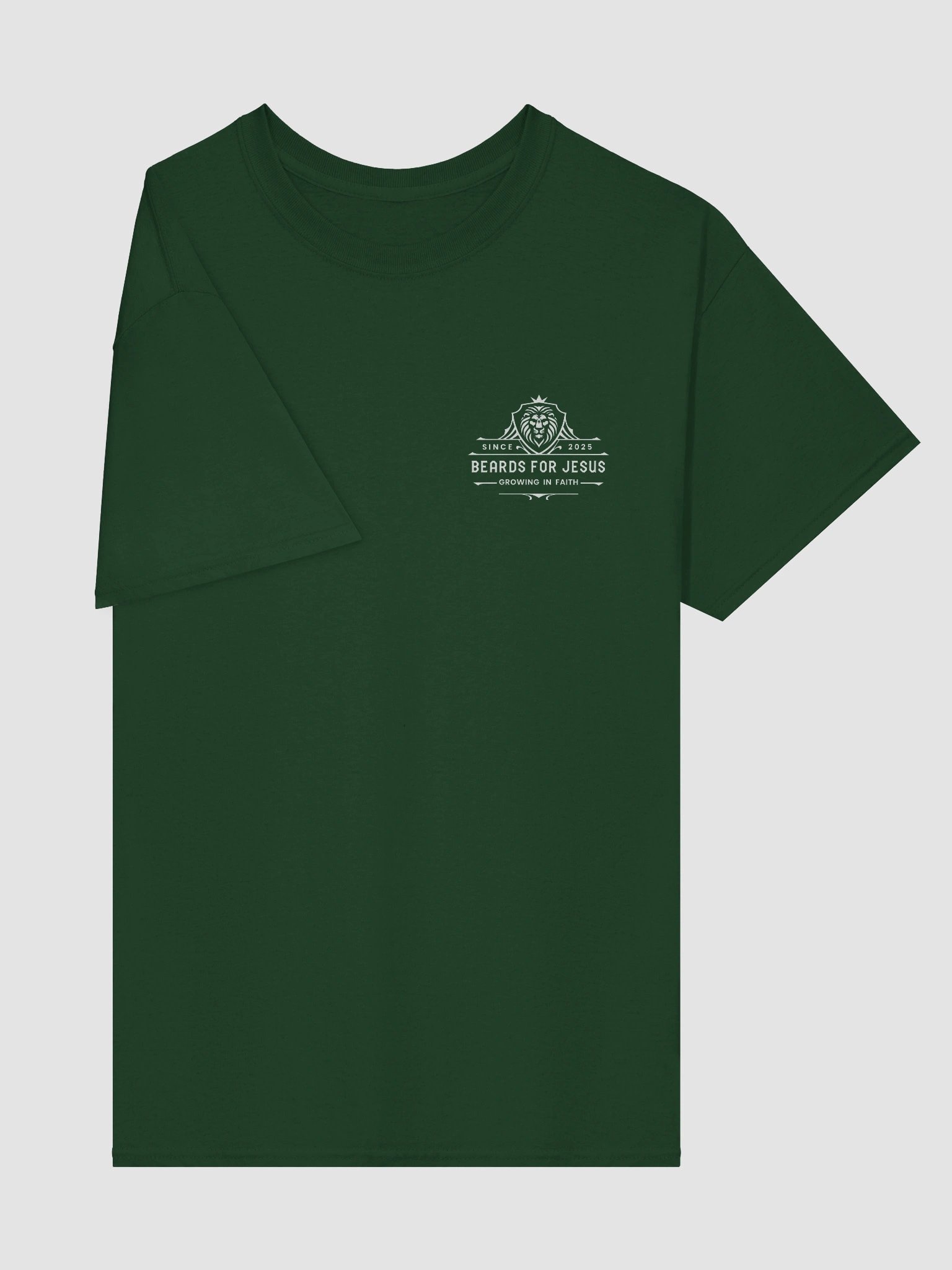 Beards For Jesus Logo with QR Code Tee - White Logo product image (4)