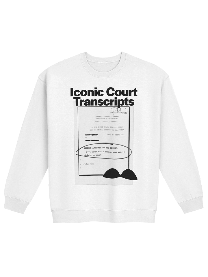 Season Tickets To Court White Sweatshirt product image (1)