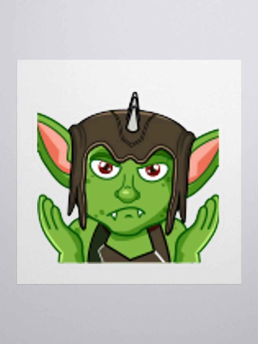 Shrug Kiss Cut Sticker product image (1)