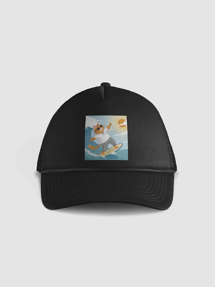 Surfing Cat Trucker Hat product image (1)