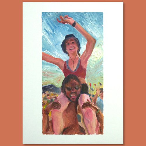 Painting for my lovely friends @abbiesimonesmith and @tashanthedj who got married last weekend. Of course I had to capture th...
