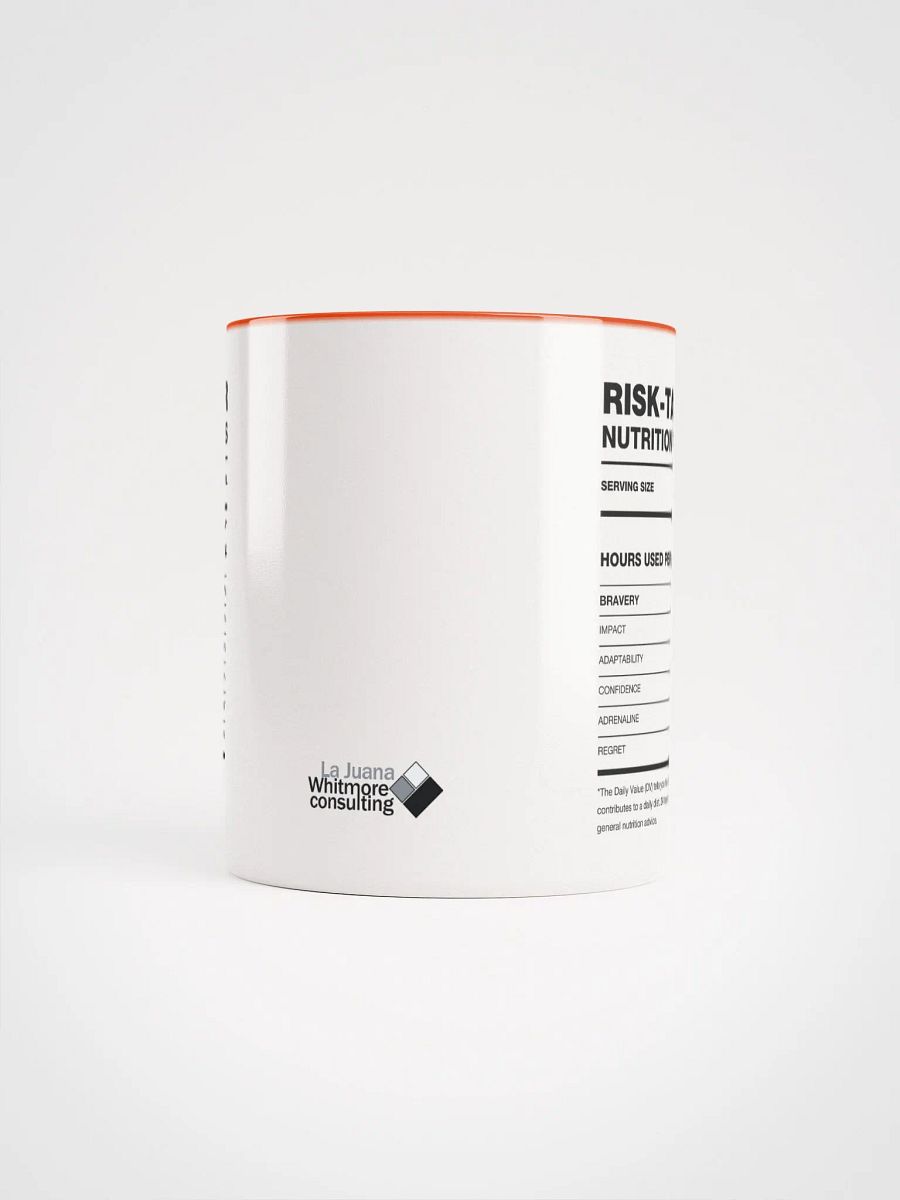 RISK-TAKER Nutrition Facts Ceramic Mug product image (5)