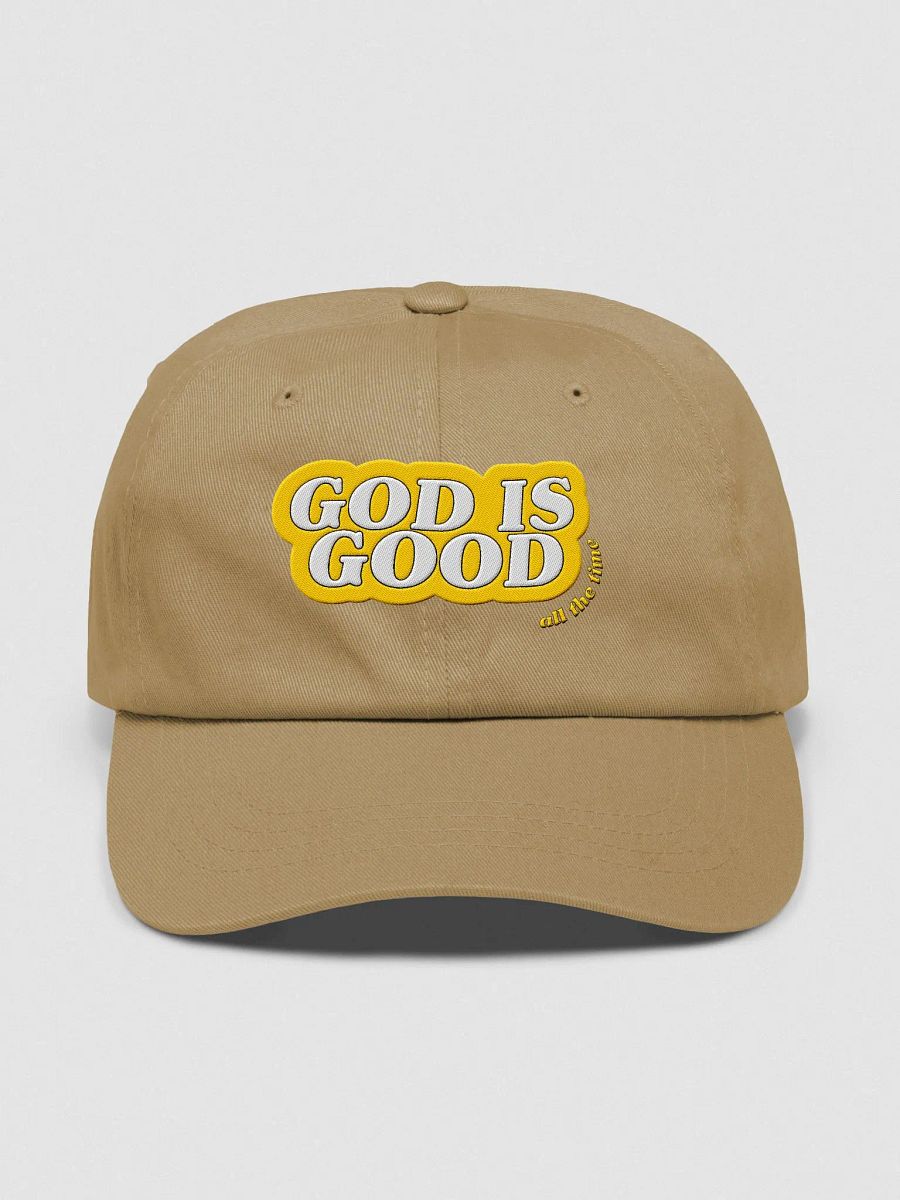 YELLOW God is Good Dad Hat product image (1)