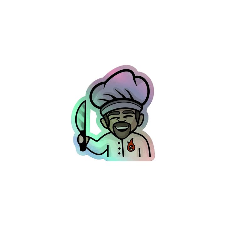 Chef Rob Holographic Sticker product image (1)