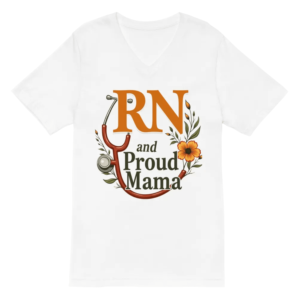 RN and Proud Mama V-Neck Tee product image (2)